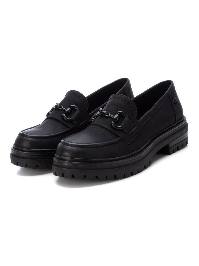 Mocassins plats femme Noir - Kiabi