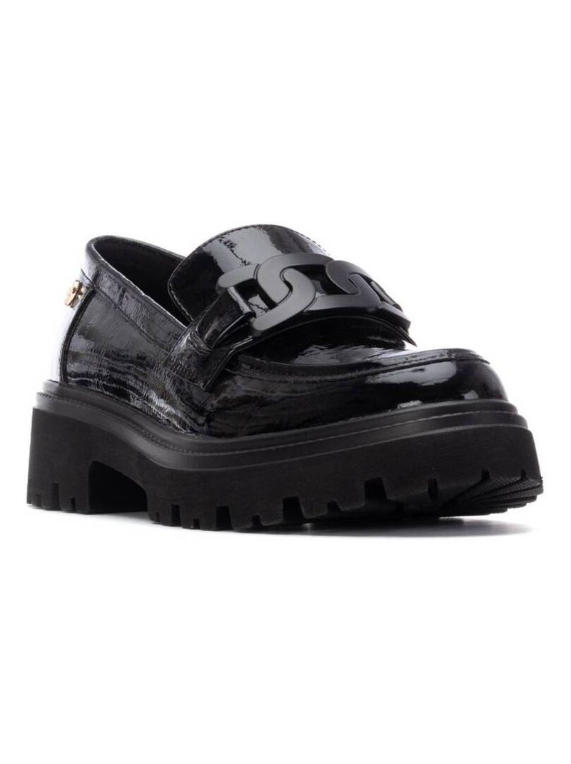 Mocassins plats femme Noir - Kiabi