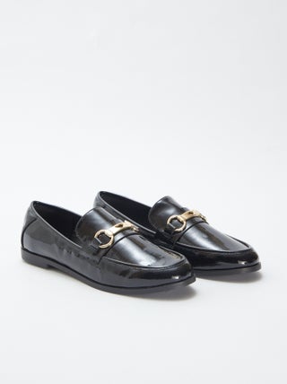 Mocassins plats vernis
