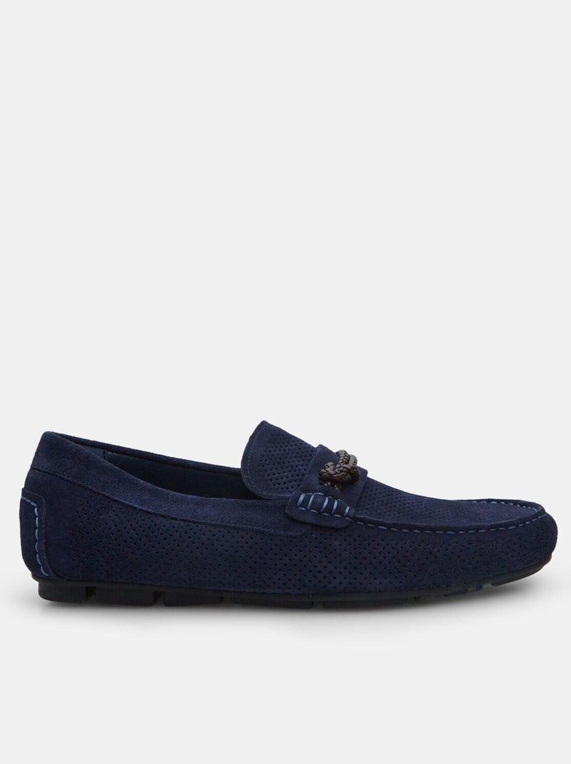 Mocassins pour homme en daim Bleu - Kiabi