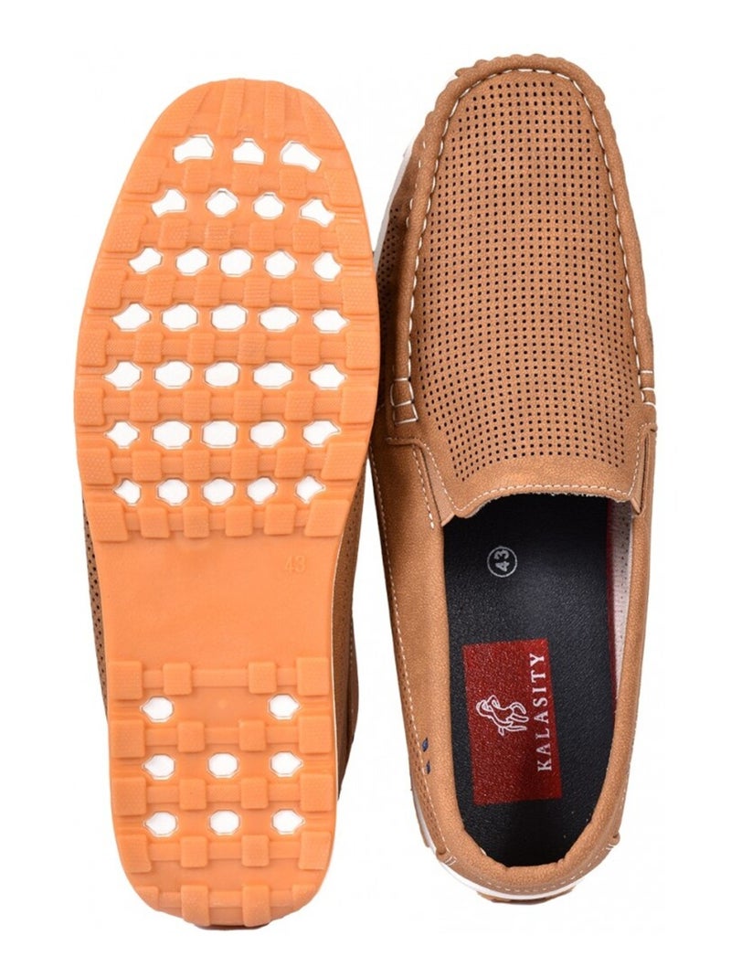 Mocassins PREMIUM Camel - Kiabi