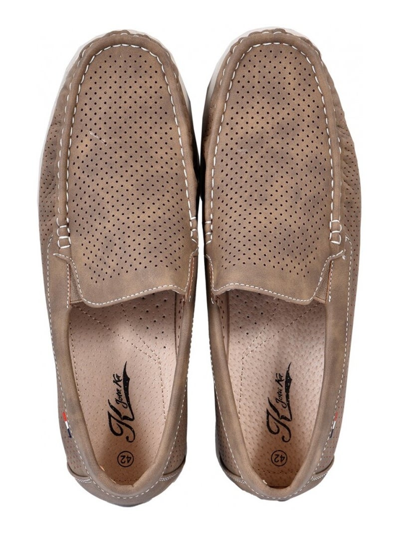 Mocassins PREMIUM Marron clair - Kiabi