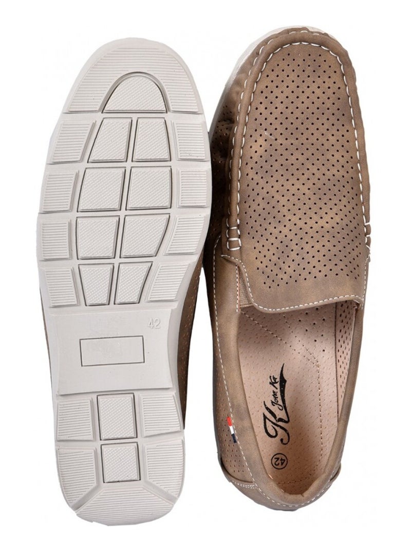 Mocassins PREMIUM Marron clair - Kiabi