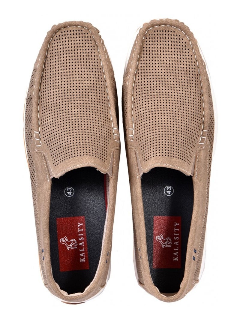 Mocassins PREMIUM Marron clair - Kiabi