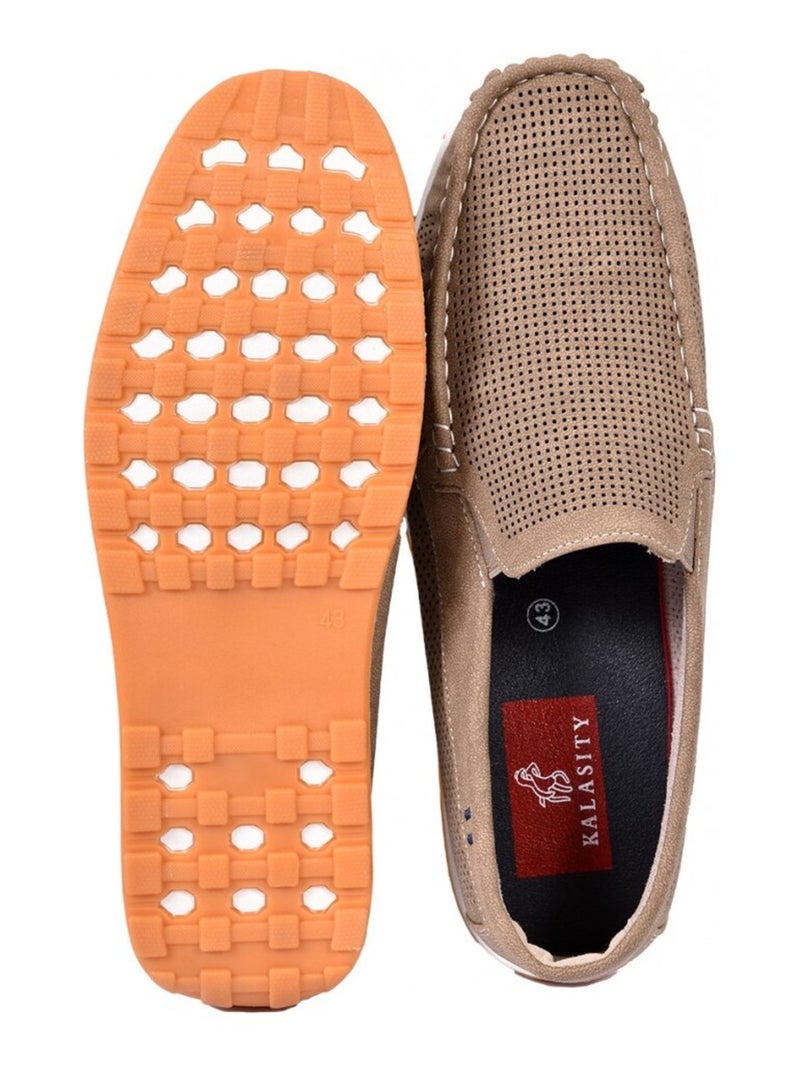 Mocassins PREMIUM Marron clair - Kiabi