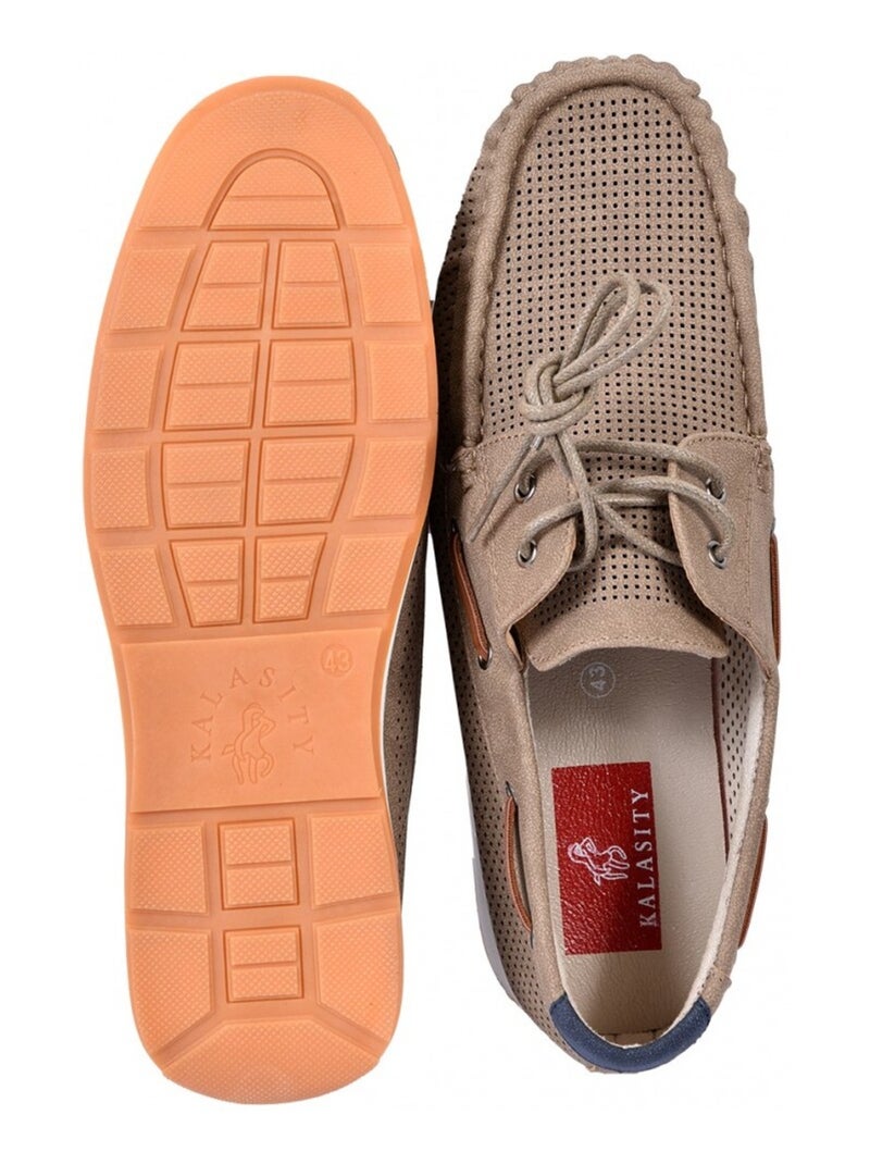 Mocassins PREMIUM Marron clair - Kiabi