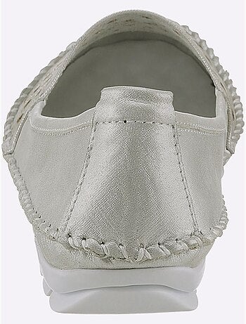 Mocassins respirants en cuir avec semelle intérieure amovible - Taille standard - Witt