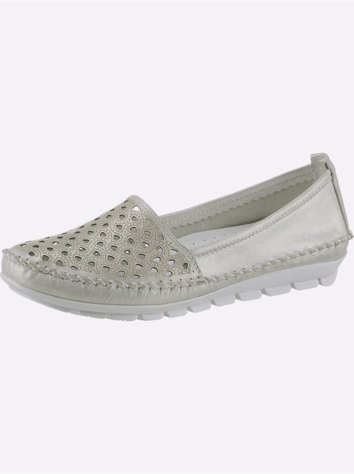 Mocassins respirants en cuir avec semelle intérieure amovible - Taille standard - Witt - Kiabi Mocassins respirants en cuir avec semelle intérieure amovible - Taille standard - Witt - Kiabi
