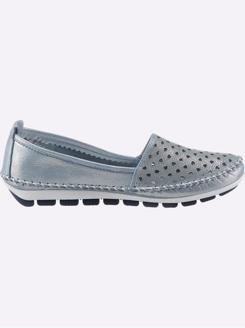 Mocassins respirants en cuir avec semelle intérieure amovible - Taille standard - Witt - Kiabi
