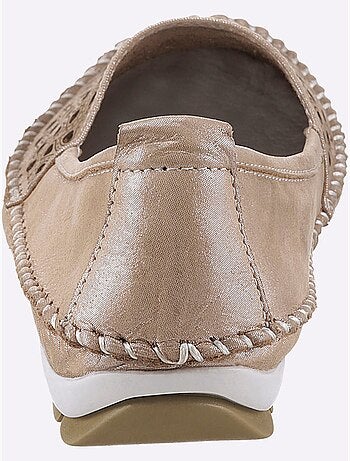 Mocassins respirants en cuir avec semelle intérieure amovible - Taille standard - Witt