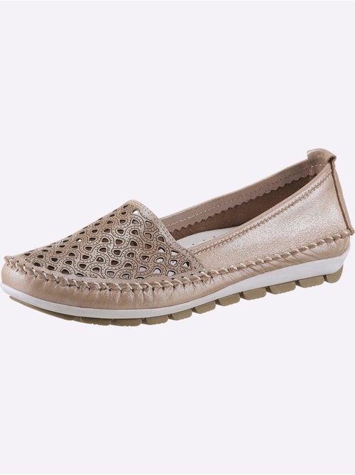 Mocassins respirants en cuir avec semelle intérieure amovible - Taille standard - Witt - Kiabi Mocassins respirants en cuir avec semelle intérieure amovible - Taille standard - Witt - Kiabi