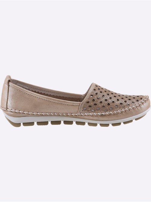 Mocassins respirants en cuir avec semelle intérieure amovible - Taille standard - Witt - Kiabi Mocassins respirants en cuir avec semelle intérieure amovible - Taille standard - Witt - Kiabi