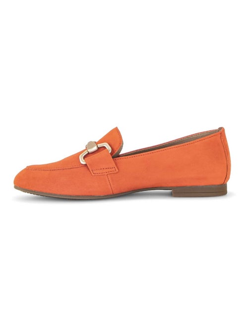 Mocassins s en cuir velours - Kiabi