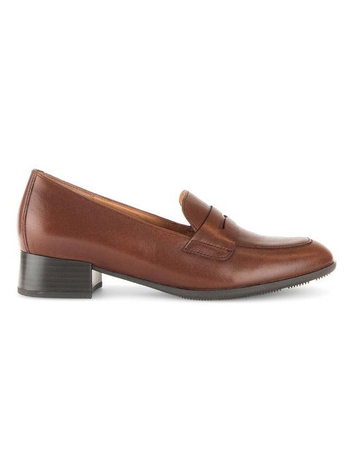 Mocassins sattel en cuir lisse Gabor - Kiabi