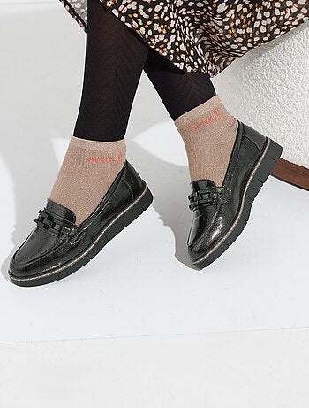 Mocassins semelle compensée style rock - AFIBEL
