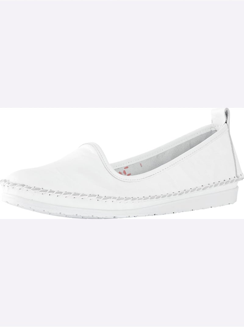 Mocassins Semelle Douce Et Souple - Taille Standard - Helline Blanc - Kiabi