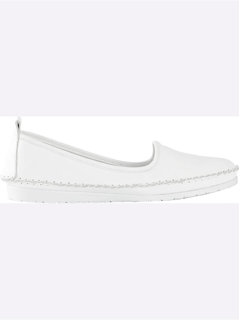 Mocassins Semelle Douce Et Souple - Taille Standard - Helline Blanc - Kiabi