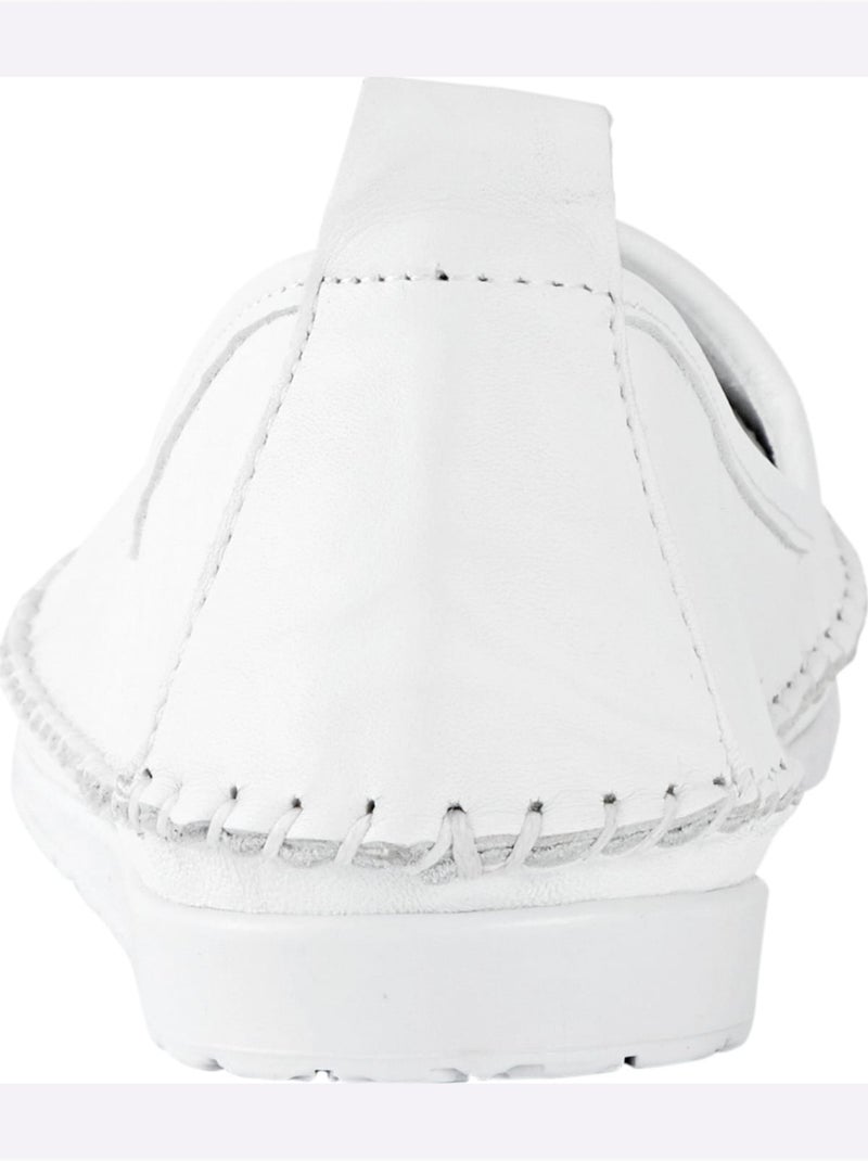 Mocassins Semelle Douce Et Souple - Taille Standard - Helline Blanc - Kiabi