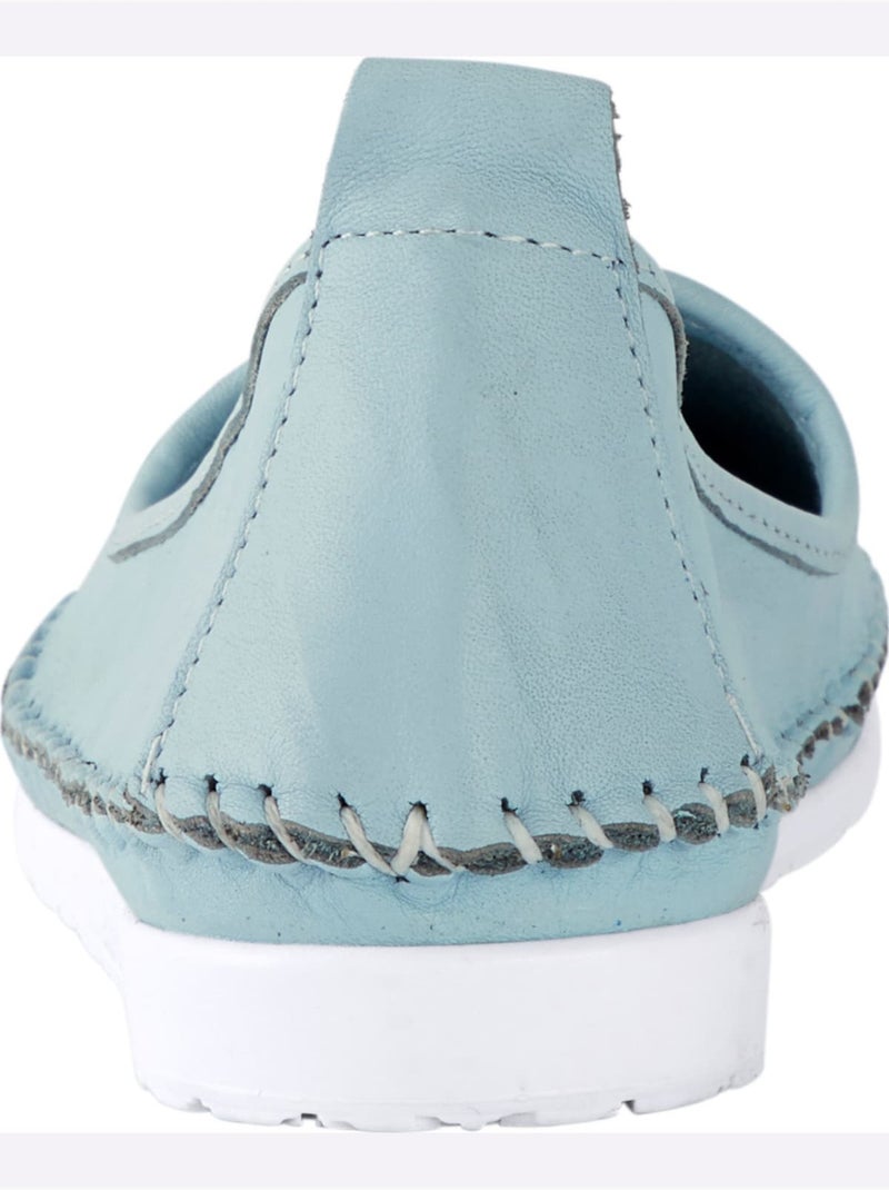 Mocassins Semelle Douce Et Souple - Taille Standard - Helline Bleu clair - Kiabi