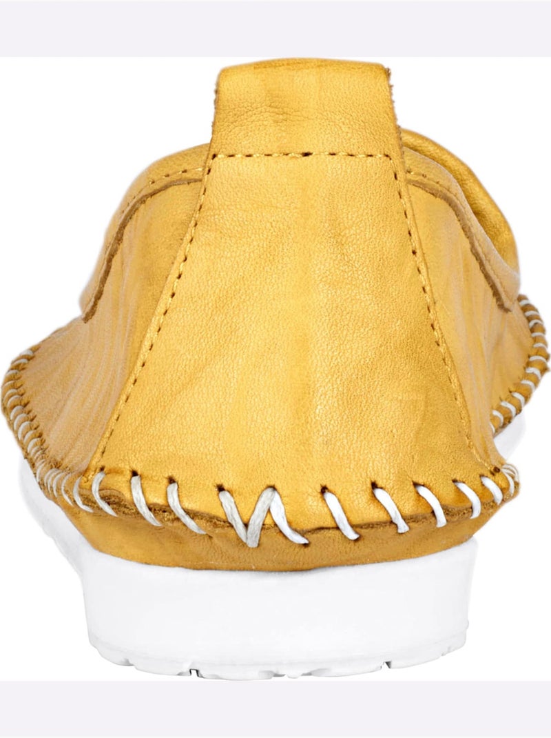 Mocassins Semelle Douce Et Souple - Taille Standard - Helline Jaune - Kiabi