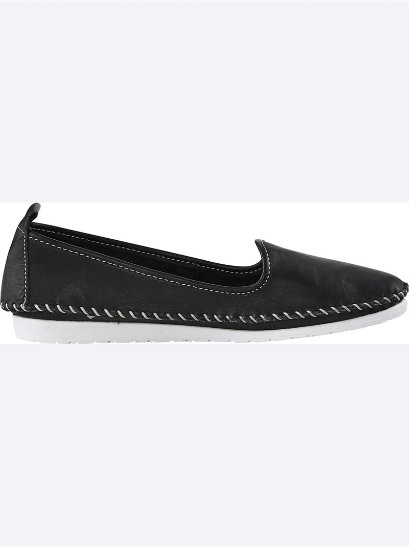 Mocassins Semelle Douce Et Souple - Taille Standard - Helline Noir - Kiabi