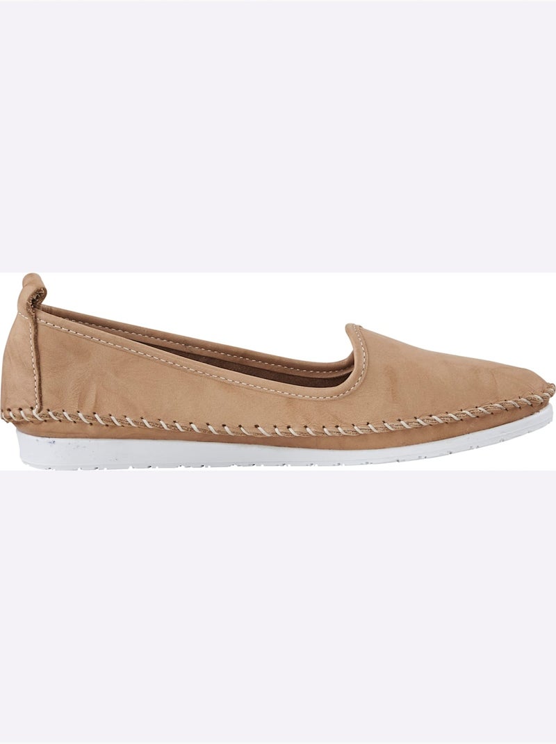 Mocassins Semelle Douce Et Souple - Taille Standard - Helline Sable - Kiabi
