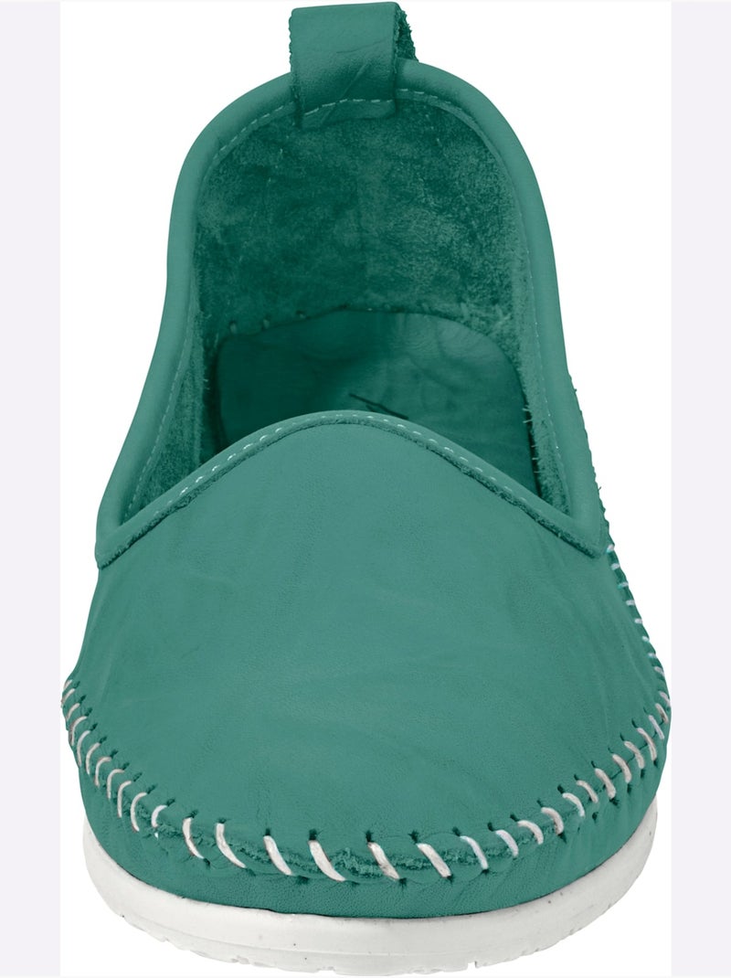 Mocassins Semelle Douce Et Souple - Taille Standard - helline Turquoise - Kiabi