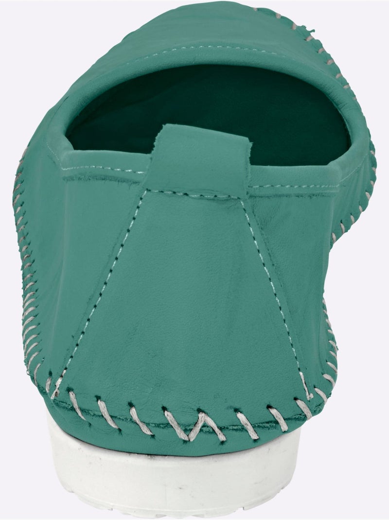 Mocassins Semelle Douce Et Souple - Taille Standard - helline Turquoise - Kiabi