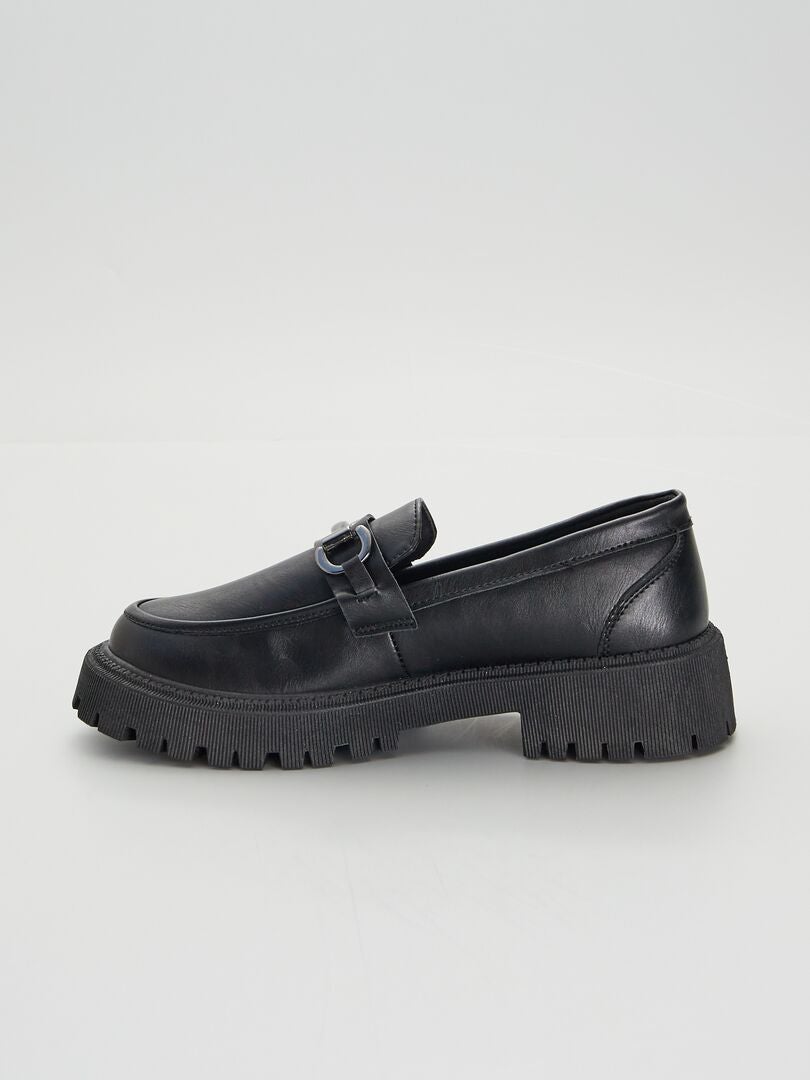 Mocassins semelle épaisses Noir - Kiabi