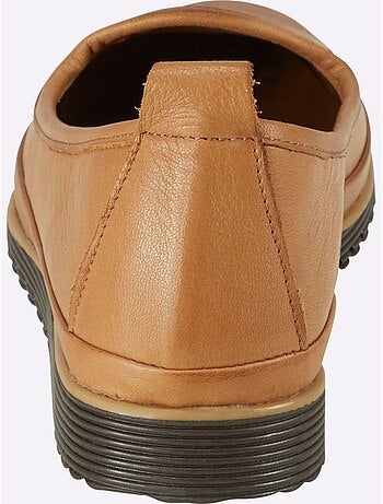 Mocassins Semelle Intérieure Amovible En Cuir - Taille Standard - Helline