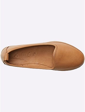 Mocassins Semelle Intérieure Amovible En Cuir - Taille Standard - Helline