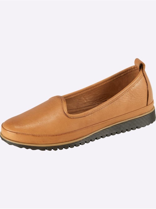 Mocassins Semelle Intérieure Amovible En Cuir - Taille Standard - helline - Kiabi