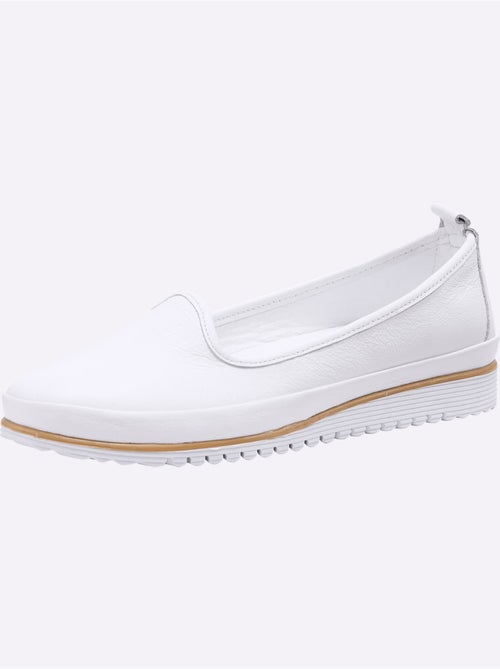 Mocassins Semelle Intérieure Amovible En Cuir - Taille Standard - helline - Kiabi
