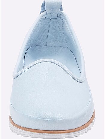 Mocassins Semelle Intérieure Amovible En Cuir - Taille Standard - Helline