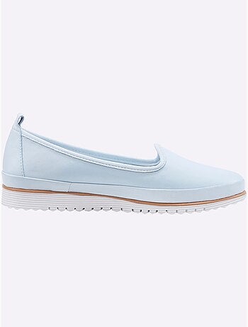 Mocassins Semelle Intérieure Amovible En Cuir - Taille Standard - Helline