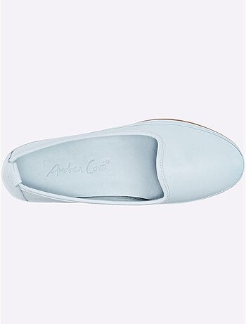 Mocassins Semelle Intérieure Amovible En Cuir - Taille Standard - Helline