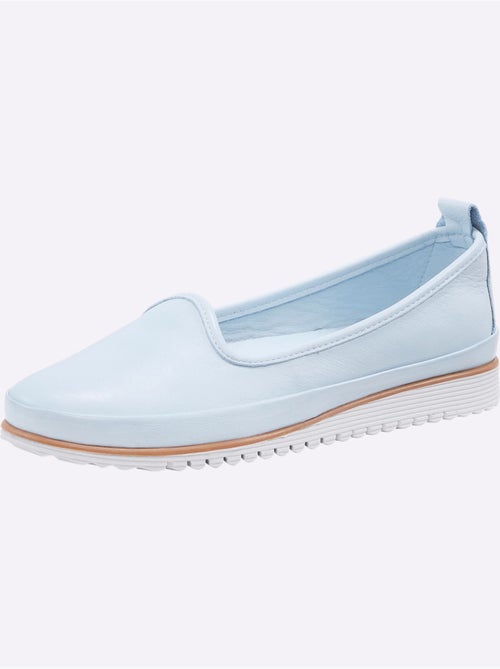 Mocassins Semelle Intérieure Amovible En Cuir - Taille Standard - Helline - Kiabi Mocassins Semelle Intérieure Amovible En Cuir - Taille Standard - Helline - Kiabi