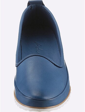 Mocassins Semelle Intérieure Amovible En Cuir - Taille Standard - Helline