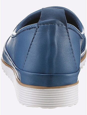 Mocassins Semelle Intérieure Amovible En Cuir - Taille Standard - Helline