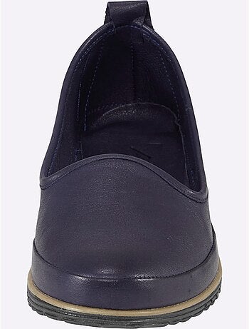 Mocassins Semelle Intérieure Amovible En Cuir - Taille Standard - helline