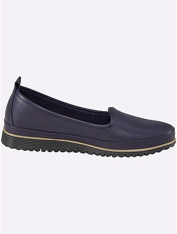 Mocassins Semelle Intérieure Amovible En Cuir - Taille Standard - helline