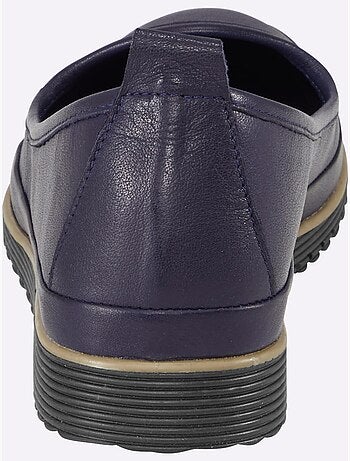 Mocassins Semelle Intérieure Amovible En Cuir - Taille Standard - helline