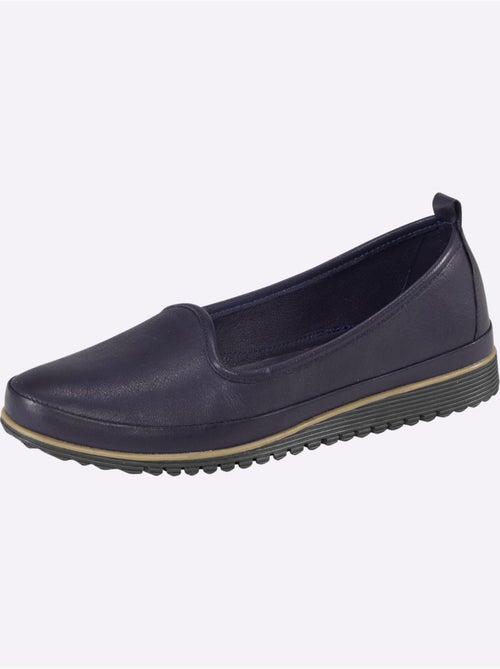 Mocassins Semelle Intérieure Amovible En Cuir - Taille Standard - helline - Kiabi