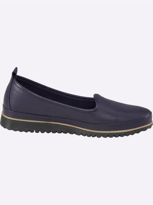 Mocassins Semelle Intérieure Amovible En Cuir - Taille Standard - helline - Kiabi