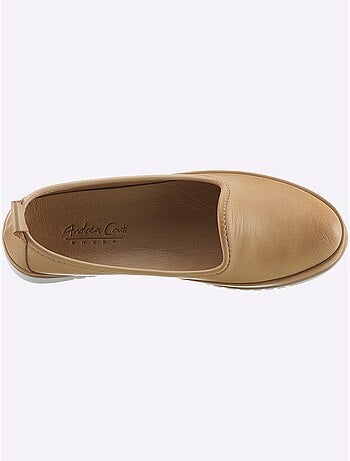 Mocassins Semelle Intérieure Amovible En Cuir - Taille Standard - Helline