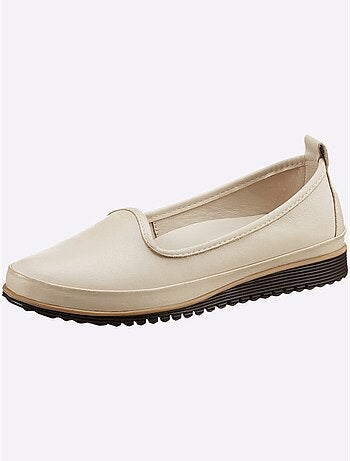 Mocassins Semelle Intérieure Amovible En Cuir - Taille Standard - helline