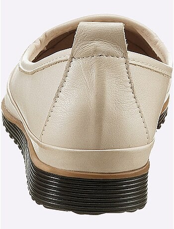 Mocassins Semelle Intérieure Amovible En Cuir - Taille Standard - helline