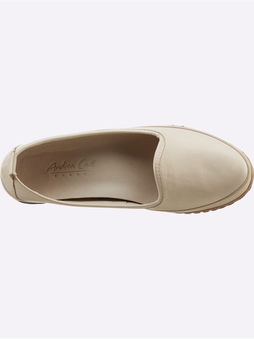 Mocassins Semelle Intérieure Amovible En Cuir - Taille Standard - helline - Kiabi