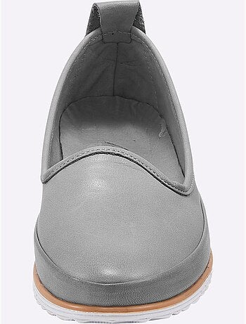 Mocassins Semelle Intérieure Amovible En Cuir - Taille Standard - Helline