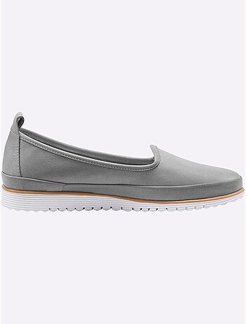 Mocassins Semelle Intérieure Amovible En Cuir - Taille Standard - Helline